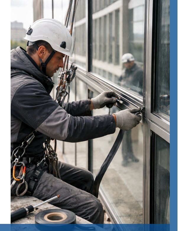 Ремонт витражных конструкций в Дивногорске от 3539 р. | ВЫСОТНИК-Двн