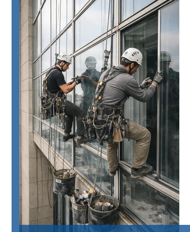 Ремонт витражных конструкций и фасадного остекления в Дивногорске