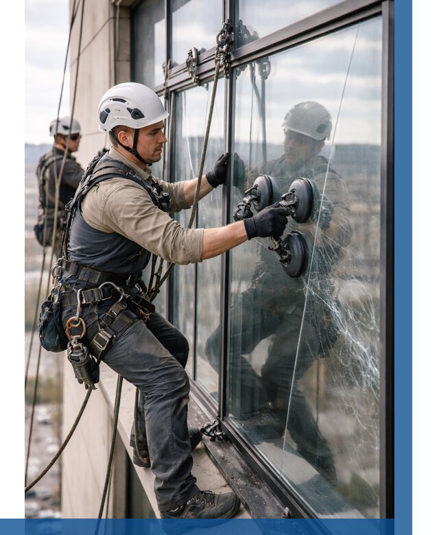 Замена стекла в витраже в Дивногорске под ключ от 8594 р. | ВЫСОТНИК-Двн