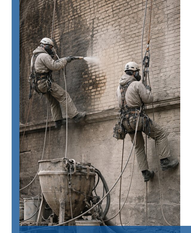 Пескоструйная очистка фасадов в Дивногорске профессионально