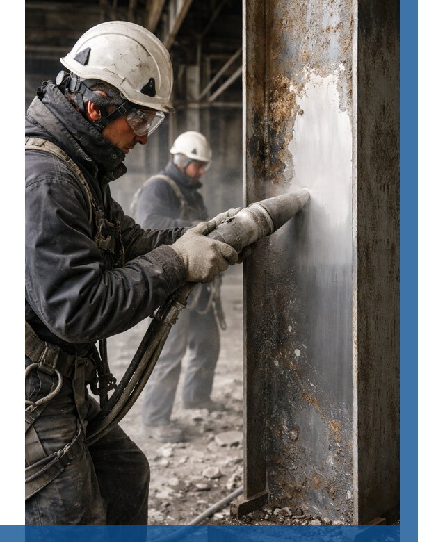 Удаление старой краски с металла в Дивногорске от 455 р. | ВЫСОТНИК-Двн