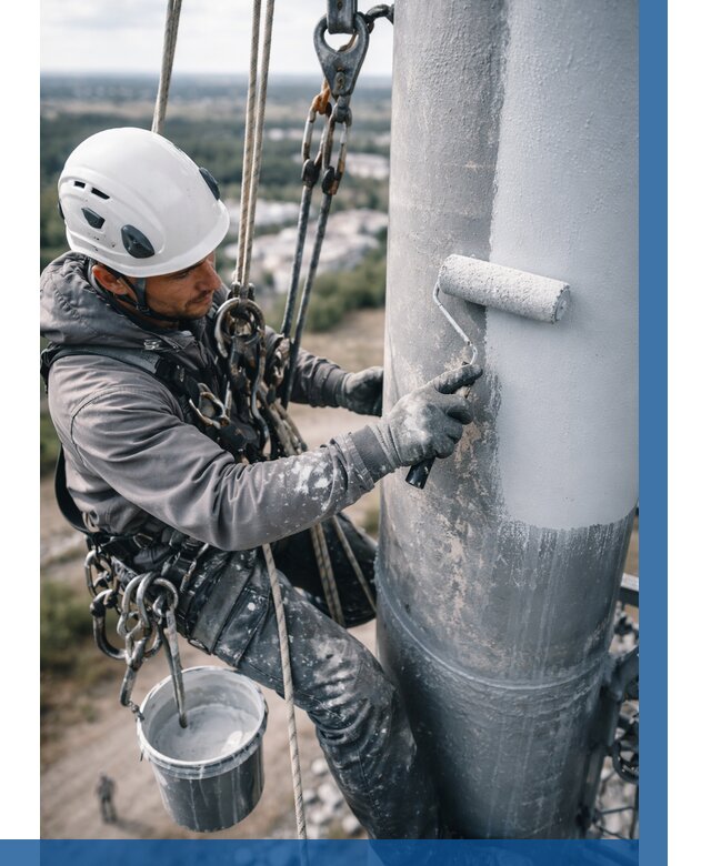 Покраска мачт связи под ключ в Дивногорске от 859 р. | ВЫСОТНИК-Двн