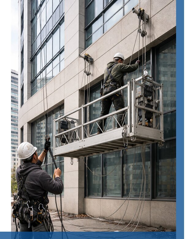 Монтаж и подъем фасадной люльки в Дивногорске от 12132 р. | ВЫСОТНИК-Двн