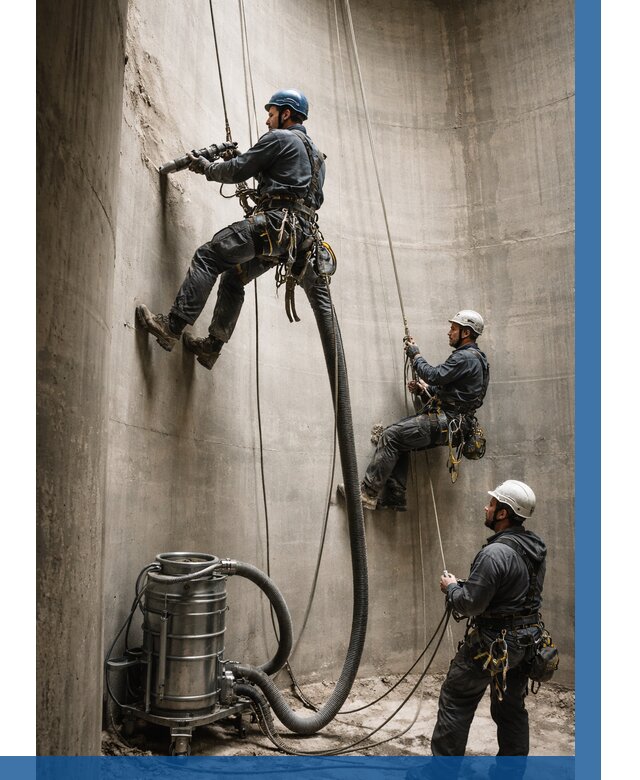 Зачистка силосов в Дивногорске от 4550 р. Договор и смета ВЫСОТНИК-Двн