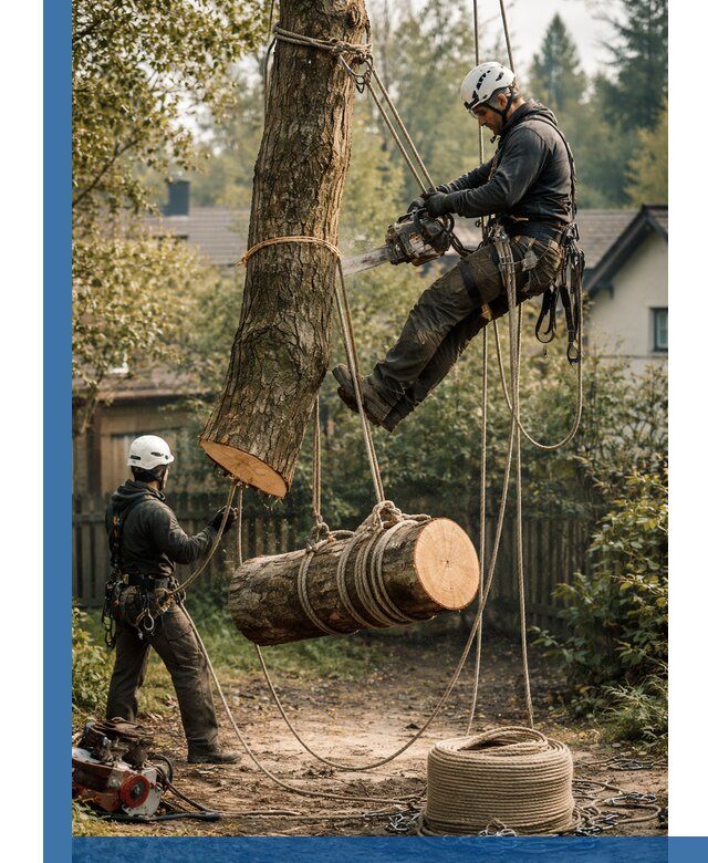 Валка деревьев частями в Дивногорске, безопасно и аккуратно