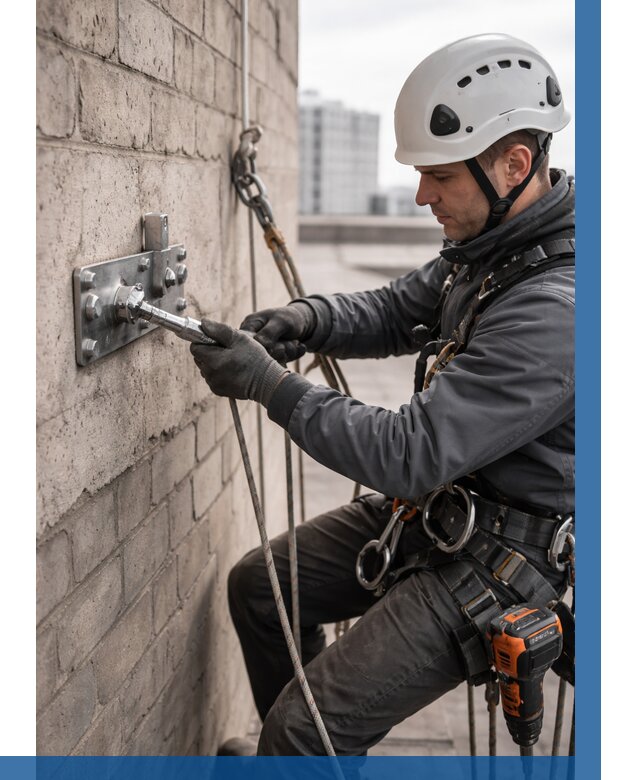 Установка анкерных точек в Дивногорске от 3539 р. | ВЫСОТНИК-Двн